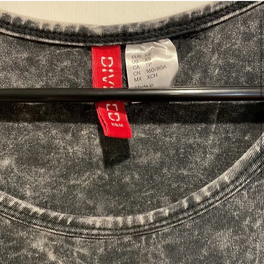 Distressed Gray Bidycon Longsleeve Dress - Picture 3 of 4